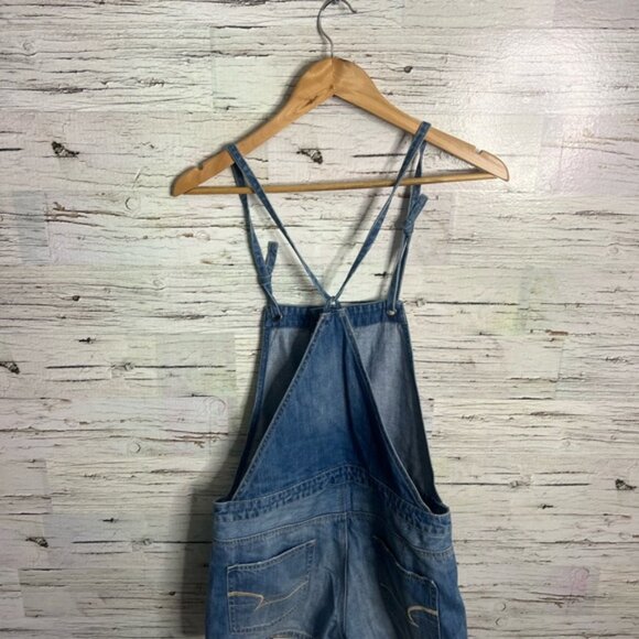 Women’s American Eagle Overalls size small jean denim - Picture 5 of 7